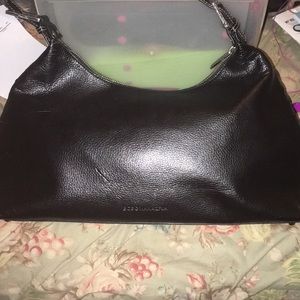 BCBG Max Azria black leather bag